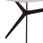 Τραπεζι Τραπεζαριας Aika HM18421 Κεραμικο Top Σε Λευκο/Χρυσο Μαρμαρο 160x90x79υεκ - Image 7