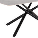 Τραπεζι Τραπεζαριας Iska HM18423 Κεραμικο Top Σε Λευκο/Καφε Μαρμαρο 178x89x79υεκ - Image 7