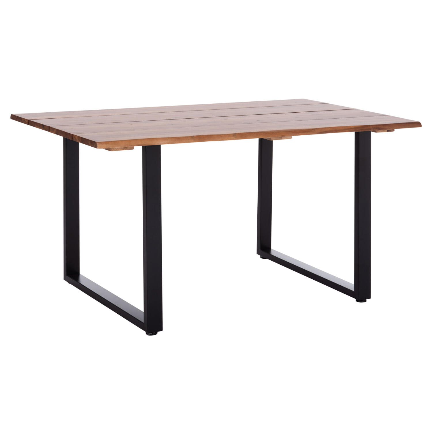 trapezi-trapezarias-fb9629602-xylo-akaki Τραπεζι Τραπεζαριας Friggo HM6296.02 Ξυλο ακακιας-2,6εκ Πάχος 140x80x76υεκ. - Image 1