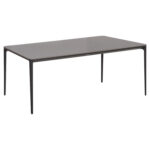Τραπεζι Τραπεζαριας Stad HM6557.01 Γκρι Αλουμινιο & Sintered Stone Top 180x90x74υεκ