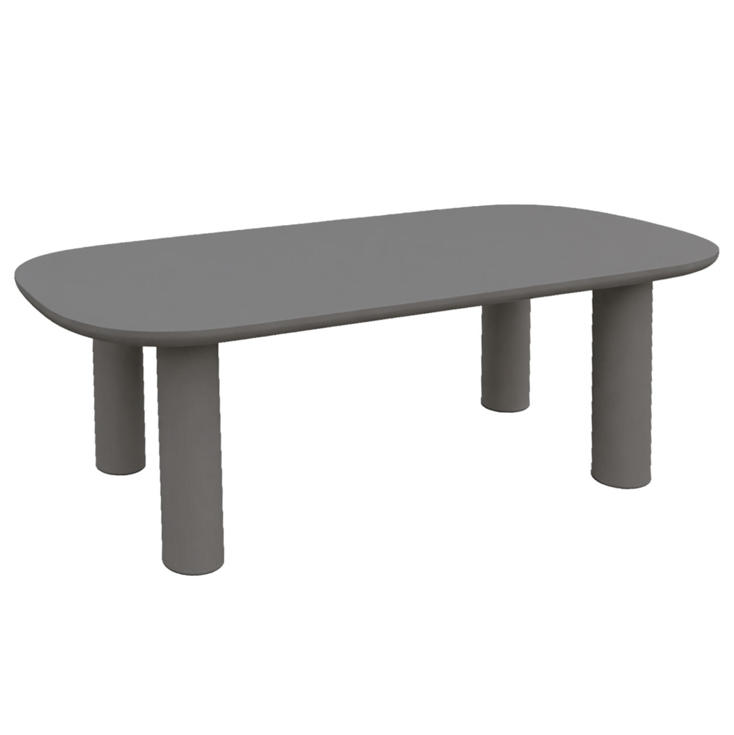 trapezi-trapezarias-fb9659701-gkri-fiber Τραπεζι Τραπεζαριας Fiber Cement Kiora HM6597.01 Γκρι 200x100x76υεκ - Image 1