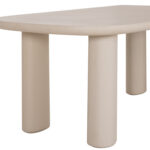 Τραπεζι Τραπεζαριας Fiber Cement Kiora HM6597.02 Μπεζ 200x100x76υεκ - Image 5