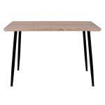Τραπεζι Τραπεζαριας Paloma HM8334.01, 120x70χ76,5 Sonοma, Μαυρα Ποδια - Image 3