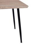 Τραπεζι Τραπεζαριας Paloma HM8334.01, 120x70χ76,5 Sonοma, Μαυρα Ποδια - Image 5