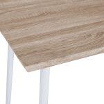 Τραπεζι Τραπεζαριας Paloma HM8334.02, 120x70x76,5- Sonoma, Λευκα Ποδια - Image 5
