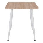 Τραπεζι Τραπεζαριας Paloma HM8335.02, 70χ70x76,5, Sonoma, Λευκα Ποδια - Image 3
