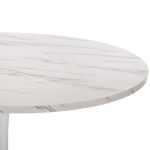 Τραπεζι Τραπεζαριας Rollo HM9422.11 Στρογγυλο White Marble φ120x74yεκ. - Image 4