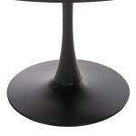 Τραπεζι Τραπεζαριας Rollo HM9422.12 Στρογγυλο Black Marble φ120x74yεκ. - Image 3