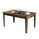 Τραπεζι Τραπεζαριας Standard HM9507.04 Μελαμινη Καρυδι Me Αποθhk.χωρο 145x88x75yεκ.