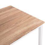 Τραπεζι Τραπεζαριας Goose HM9532.02 MDF Sonama-Λευκο Μεταλλο 120x80χ75yεκ. - Image 5