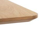 Τραπεζι Τραπεζαριας Trenk HM9614.01 MDF Με Καπλαμα Δρυος Φυσικο-Μαυρο Μεταλλο 120x120x75υεκ. - Image 7
