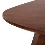Τραπεζι Τραπεζαριας Riner HM9733 MDF Με Καπλαμα Καρυδιας 150x150x75υ Εκ. - Image 6