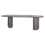 Τραπεζι Τραπεζαριας Fiber Cement Οβαλ Glen HM6598.01 Γκρι 260x95x75υεκ - Image 5