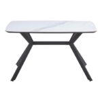 Τραπεζι Τραπεζαριας Fylliana FL202 Λευκο Χρωμα 160x90x75εκ - Image 2