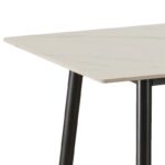 Τραπεζι Τραπεζαριας Fylliana 802 Λευκο Χρωμα 140x80x75εκ - Image 3