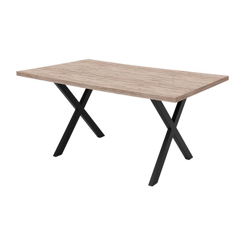 trapezi-trapezarias-fylliana-alfa-grey-oak-epifaneia-me-mayri-basi-140x90x75ek1768203601 Τραπεζι Τραπεζαριας Fylliana "Alfa" Grey Oak Επιφανεια Με Μαυρη Βαση 140x90x75εκ Fps - Image 1