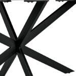 Τραπεζι Τραπεζαριας Fylliana Gaia Καφε Χρωμα 180x90x76εκ - Image 5