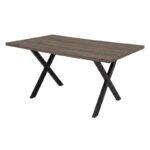 Τραπεζι Τραπεζαριας Fylliana Lumina Tobacco Χρωμα 160x90x75