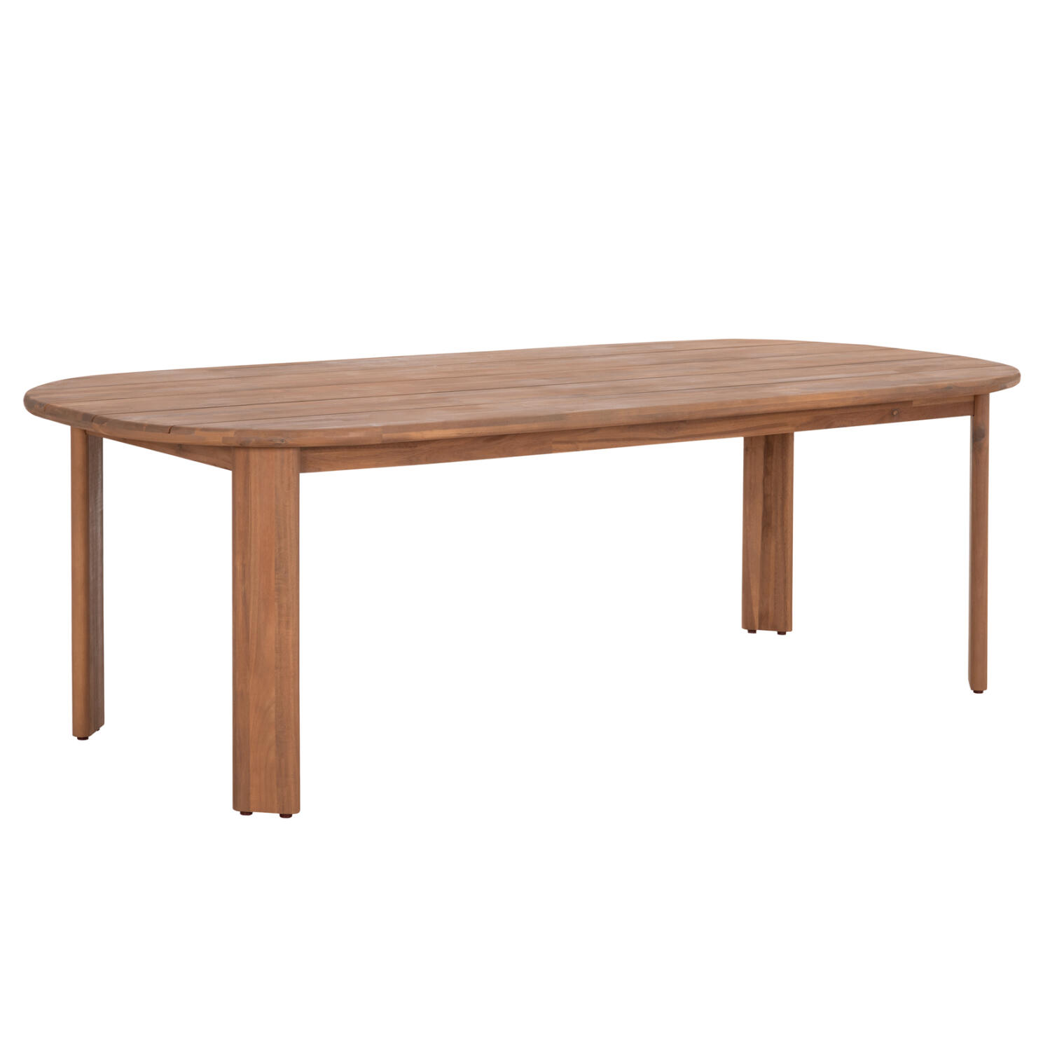 trapezi-trapezarias-obal-fb96444-xylo-ak Τραπεζι Τραπεζαριας Οβαλ Raikko HM6444 Ξυλο Ακακιας Φυσικο 240x100x75υεκ. - Image 1