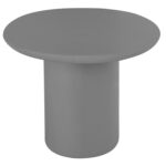 Τραπεζι Τραπεζαριας Fiber Cement Οβαλ Breccan HM6577.01 Γκρι 240x100x75υεκ. - Image 4
