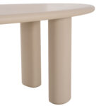 Τραπεζι Τραπεζαριας Fiber Cement Οβαλ Volpe HM6599.02 Μπεζ 240x106x75υεκ - Image 7
