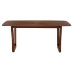 Τραπεζι Τραπεζαριας Riner Ορθογωνιο HM9745 MDF Με Καπλαμα Καρυδιας 180x90x76εκ. - Image 3