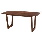Τραπεζι Τραπεζαριας Riner Ορθογωνιο HM9745 MDF Με Καπλαμα Καρυδιας 180x90x76εκ. - Image 4