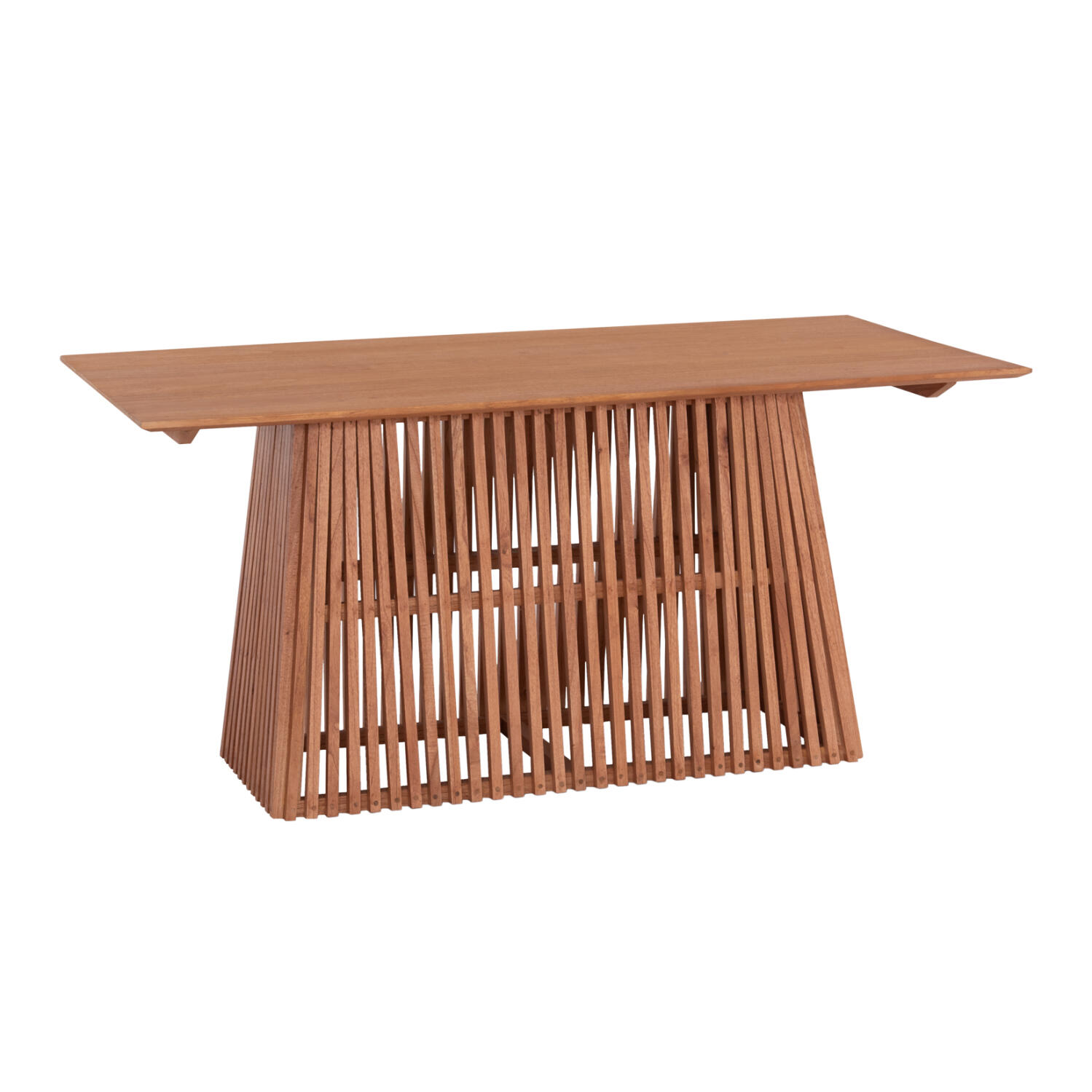 trapezi-trapezarias-orthogonio-fb99916-m Τραπεζι Τραπεζαριας Ορθογωνιο Frantz HM9916 Μασιφ Mindi Ξυλο 160x79,5x76,5yεκ. - Image 1