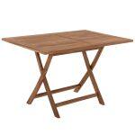 Τραπεζι Τραπεζαριας Kendall Πτυσσομενο HM9542 Teak Σε Φυσικο Χρωμα 120x80x75yεκ.