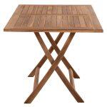 Τραπεζι Τραπεζαριας Kendall Πτυσσομενο HM9542 Teak Σε Φυσικο Χρωμα 120x80x75yεκ. - Image 4