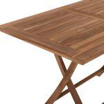 Τραπεζι Τραπεζαριας Kendall Πτυσσομενο HM9542 Teak Σε Φυσικο Χρωμα 120x80x75yεκ. - Image 5
