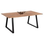 Τραπεζι Τραπεζαριας Sofia Slim HM8501.11 Απο Μασιφ Ξυλο Ακακιας 200x100x77υ Εκ.