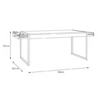 Τραπεζι Τραπεζαριας Terrano Riviera Oak Χρωμα 166x90x77εκ - Image 6