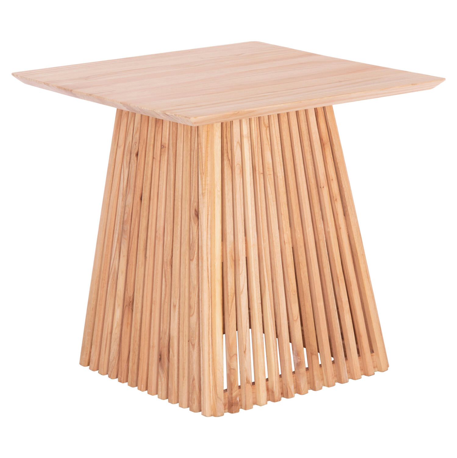 trapezi-trapezarias-tetragono-fb9945801- Τραπεζι Τραπεζαριας Τετραγωνο Frantz HM9458.01 Μασιφ Mindi Ξυλο 80,5x80,5x78,5yεκ. - Image 1