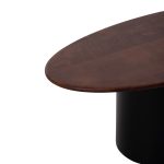 Τραπεζιa Σαλονιου 3τμχ Pebbles HM18004 Mango Top-Μεταλλικες Μαυρες Βασεις - Image 5