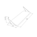 Τριπλο Ραφι Τοιχου Fylliana "Rafael" Καρυδι 60x18x12.5εκ - Image 3
