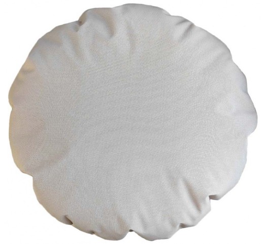 waterproof-round-pouph-28915-109306 Waterproof Round Beige Πουφ Υφασμάτινο - Image 1