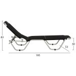 Ξαπλωστρα Επαγγελματικη Αλουμινιου Waldo HM5071.90 Μαυρη 195x53-60x30yεκ. - Image 2
