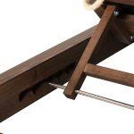 Ξαπλωστρα Ikaria HM10622.01 Πευκο Σε Καρυδι-Μαυρο Textileνε-Μαξιλαρι 20εκ. - Image 9
