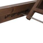 Ξαπλωστρα Ikaria HM10622.02 Πευκο Σε Καρυδι-Εκρου Textileνε-Μαξιλαρι 20εκ. - Image 8