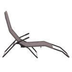 Ξαπλωστρα Κουνιστη Swingsand HM6553.01 Γκρι Textilene--Μαυρο Μεταλλο 143x60x94υεκ - Image 3
