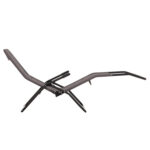 Ξαπλωστρα Κουνιστη Swingsand HM6553.01 Γκρι Textilene--Μαυρο Μεταλλο 143x60x94υεκ - Image 4