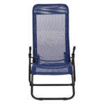 Ξαπλωστρα Κουνιστη Swingsand HM6553.05 Μπλε Textilene--Μαυρο Μεταλλο 143x60x94υεκ - Image 3