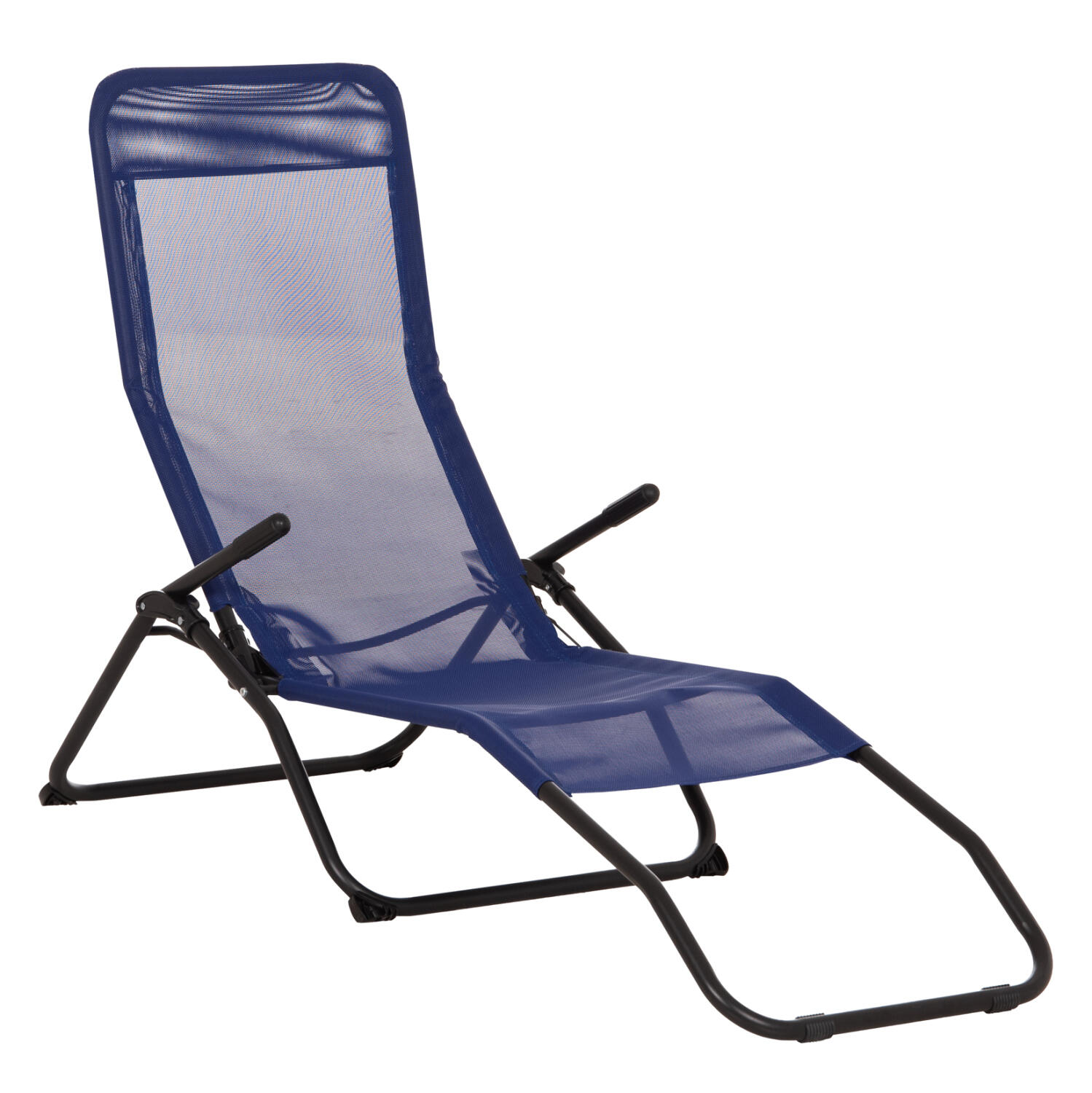 xaplostra-koynisti-fb9655305-mple-textil Ξαπλωστρα Κουνιστη Swingsand HM6553.05 Μπλε Textilene--Μαυρο Μεταλλο 143x60x94υεκ - Image 1