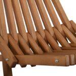 Ξυλινη Πολυθρονα Κηπου Πτυσσομενη Fylliana Camelia Φυσικο Χρωμα Με Μπεζ Μαξιλαρι 54x94x96εκ - Image 9