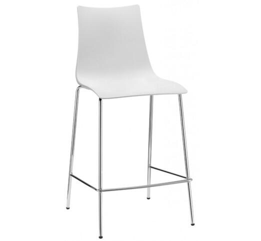 zebra-art-2566-metalliko-skampo-h65-18309-77866 Zebra art.2566.11-CR/H65 Σκαμπό Μεταλλικό - Image 1