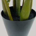 Zamia Φυτο Τεχνητο Σε Γλαστρα 85cm Υφασμα Πρασινο Pvc - Image 4