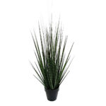 Dark Pure Grass Φυτο Τεχνητο Σε Γλαστρα 68cm Pvc Πρασινο Σκουρο