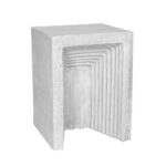 Gate Side Table Cement 34x34x47cm