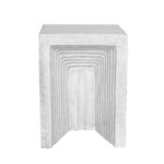 Gate Side Table Cement 34x34x47cm - Image 2
